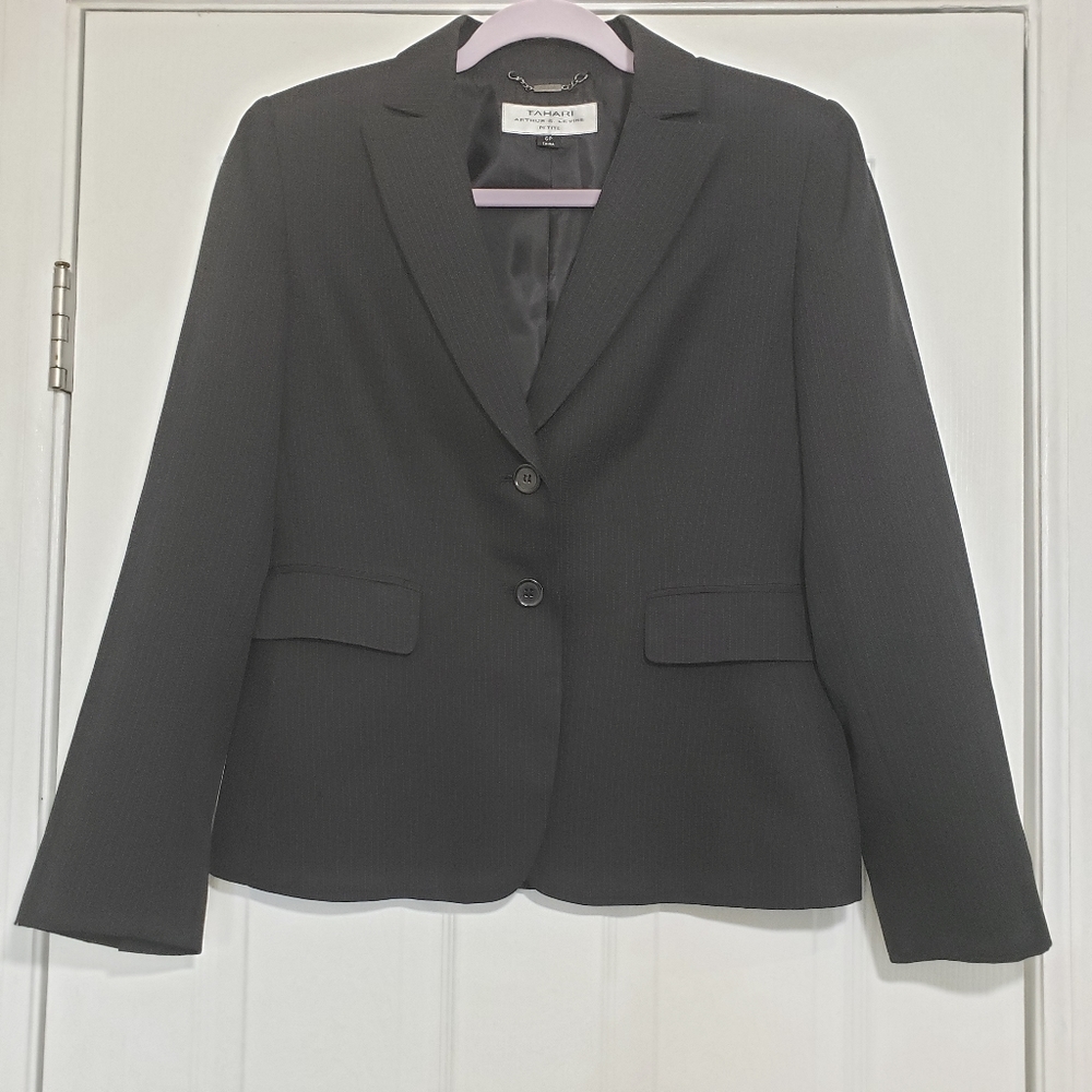 Black Pinstripe Blazer 6P